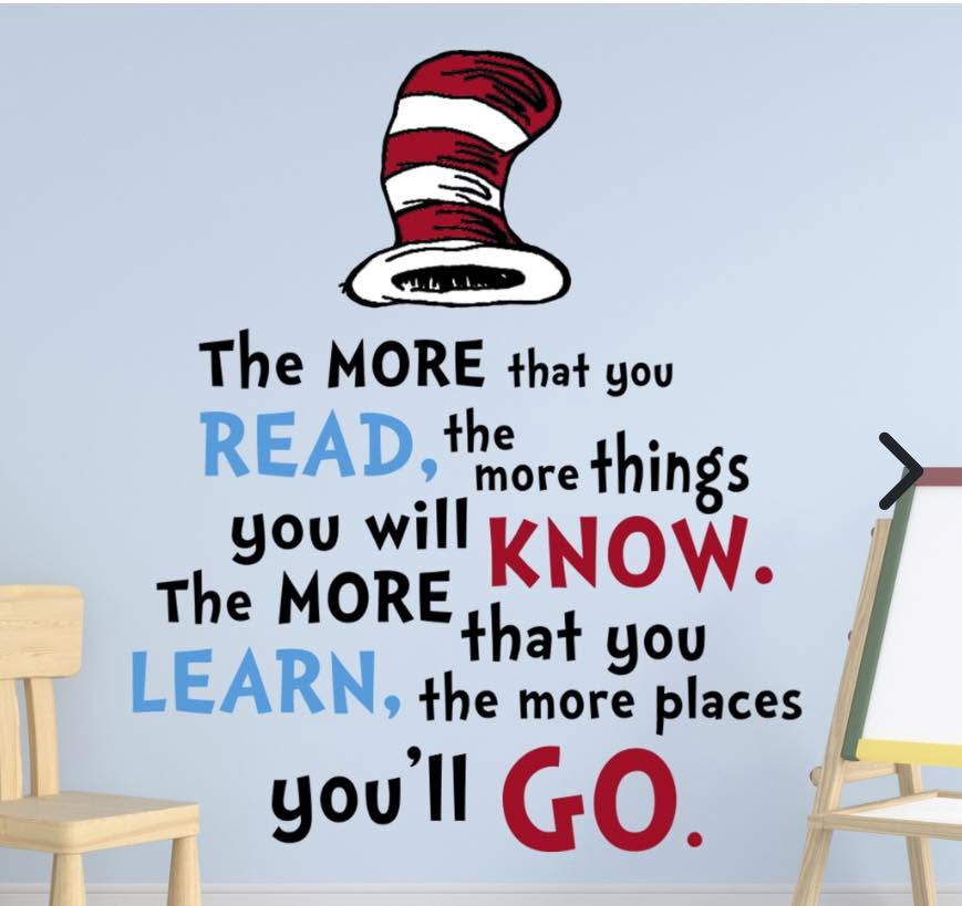 Motivational reading quote graphic